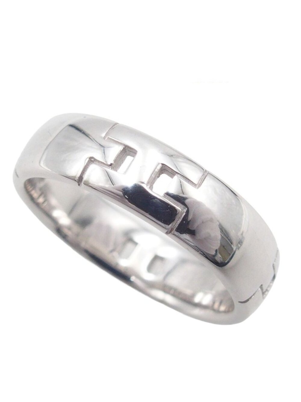 Hermes Crest White Gold 18K 55 Ring